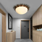 1 Light Dining Room Flush Mount Ceiling Lamp Vintage Classic Glass Ceiling Light