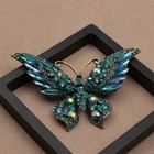 Exquisite Butterfly Brooch Pin Buttons   Pins With Rhinestone Novelty Accessory
