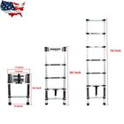 6 6ft Aluminum Telescoping Extension Ladder Lightweight Collapsible Step Ladder