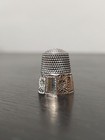 Beautiful Antique Gold   Silver Thimble  Marked On Inside