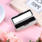 Rhinestone Lipstick Case Mirror Bling Crystal Lipstick Case Diamonds Makeup