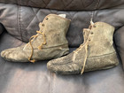 Vintage Alaskan Eskimo Inuit Eskimo Muklik Leather Moccasins