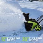 Steelite 40v  2x20v  20  Cordless Snow Blower With Brushless Motor   2 Batteries