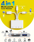 Flash Drive Adapter For Iphone android pc  4-in-1 Reader With Sd tf usb-a c   Sd