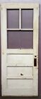 30x79 5  Antique Vintage Solid Wood Wooden Exterior Entry Door Window Glass Lite