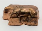 Vintage Copper Mini Pig Jello Cake Mold Wall Hanging Decor 4  X  2 1 2  X 1 1 2 