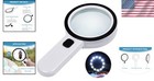 Illuminated Magnifying Glass With 12 Led Lights - Perfect For Low Vision Reading