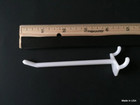  100 Pack  4 Inch White Plastic Peg Kit  Garage Shelf Hanger Pegboard Hooks  Usa