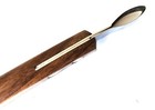 Hoof Knife Large Loop Oval Farrier Horse Stainless Steel Blade Wooden Handle