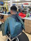 Dark Green And Black Salon Hair Cutting Barber Cape  b-12