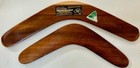 Two Vintage Australian Aboriginal Hand Carved Wooden Boomerangs