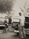 Rare Old Vintage Photo Blurry Vehicle Lady And Legs 1955