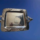 High Quality Sturdy Aluminum Handled Tray With Grape Design  arthur Court  Look 