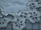 8469 Antique Linen Doily  Beautiful Bobbin Lace Edging