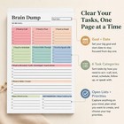 Brain Dump Notepad  Adhd Brain Dump Notepad  50 Pages