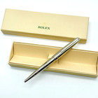 Rolex Silver Scribe Platinum Wave Cut Pen Ad Vip Gift