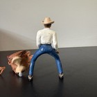Schleich Retired Western Cowboy Man With Saddle And Bridle Set