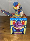Schylling Silly Circus Jack In The Box Clown Toy Tin Wind Up Music Colorful 2010