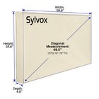 Sylvox Tv Cover Weatherproof Screen Cover 70 -75  Tv Suitable Outdoor Tv Protect