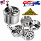 4 Pcs Herb Tobacco Grinder Spice Herbal Metal Smoke Crusher Handle Hand Muller