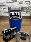 New  Royal Blue Yeti   20 Ounce Rambler    Authentic - Mag Lid Limited Edition