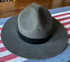 1960   s Pennsylvania State Police Trooper Stetson Beaver Campaign Hat 6 1 4 Rare