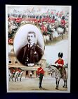 Antique Military Portrait Cabinet Card Photo With Board Frame  The Scots Greys