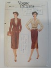 Lot Vogue 8740 7440 Jacket Skirt Blouse Suit Sewing Pattern Ladies 12 Uc Vtg