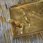 Vintage Brass Ash Tray By Virginia Metalcrafters Featuring Two Setter Dogs