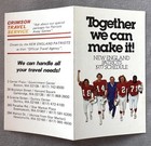 1977 New England Patriots  nfl  Football Pocket Schedule