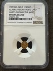 1909 Wa Gold 1 4 Dwt Alaska-yukon-pacific Expo Hart   s Coins West Ngc Unc