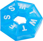 7-day Weekly Pill Organizer  Round Medicine Container  Vitamin Planner  Travel