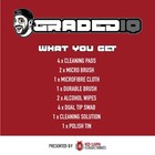 Gradediq - Pre-grading Card Cleaning Kit  spray polish buff shine 