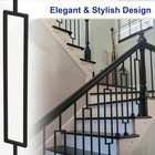 Sidasu 10-pack Iron Balusters Staircase Rectangular Hollow Stair Spindles