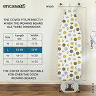 Xo Ironing Board Cover And Pad 54 x15  Standard Size - Thick 3mm Felt Padded Iro