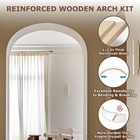 2 Pcs Wooden Doorway Arch Kit For Drywall  Diy Rounded   Half Circle Door Frame
