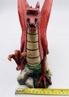 The Red Welsh Wales Cymru Dragon Statue 9   x 7    Resin Figurine Mint Condition 