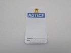Osha Notice Safety Tags Blank Dbl Sided Plastic Grommet 5 75  3 25  Pack Of 25