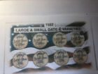 1982 P d s Lincoln Penny  Unc 8 Coin Set Large   Small Varieties