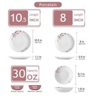18pc Dinnerware Set Combination Dishes Sets Plates And Bowls Set Service For 6