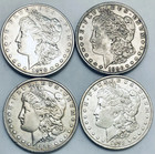 Lot Of 4 - 1878-1893 Mixed Dates  Morgan Commemorative Coins