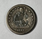 Love Token 1888 Seated Quarter   6682 