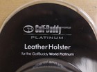 Golf Buddy World Platinum Leather Holster Only Black New