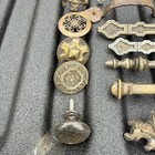 Lot Of Antique   Vintage Misc Hardware Lock Drawer Pulls   Cabinet Knobs Metal