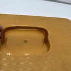 Vintage Wil-hold Wilson Mfg Corp Sewing Box Thread Organizer Yellow 12 5x8x2 5