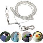 Flexible Bird Leash With Leg Ring Parrot Bird Harness Anti-bite Outdoor Flying  