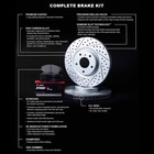 R1 Concepts Drilled   Slotted Brake Kit W Optimum Pads
