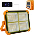 Portable Solar Rechargeable Work Usb Light Outdoor Camping Security Lamp