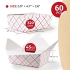 Take Out Boxes 60 Pack 45oz White Cardboard Paper Togo Chinese Takeout Contain