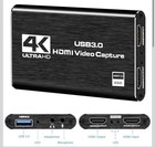 Game Capture Card Usb 3 0 Video Card Hd 1080p Hdmi Video Recording Live Broadcas